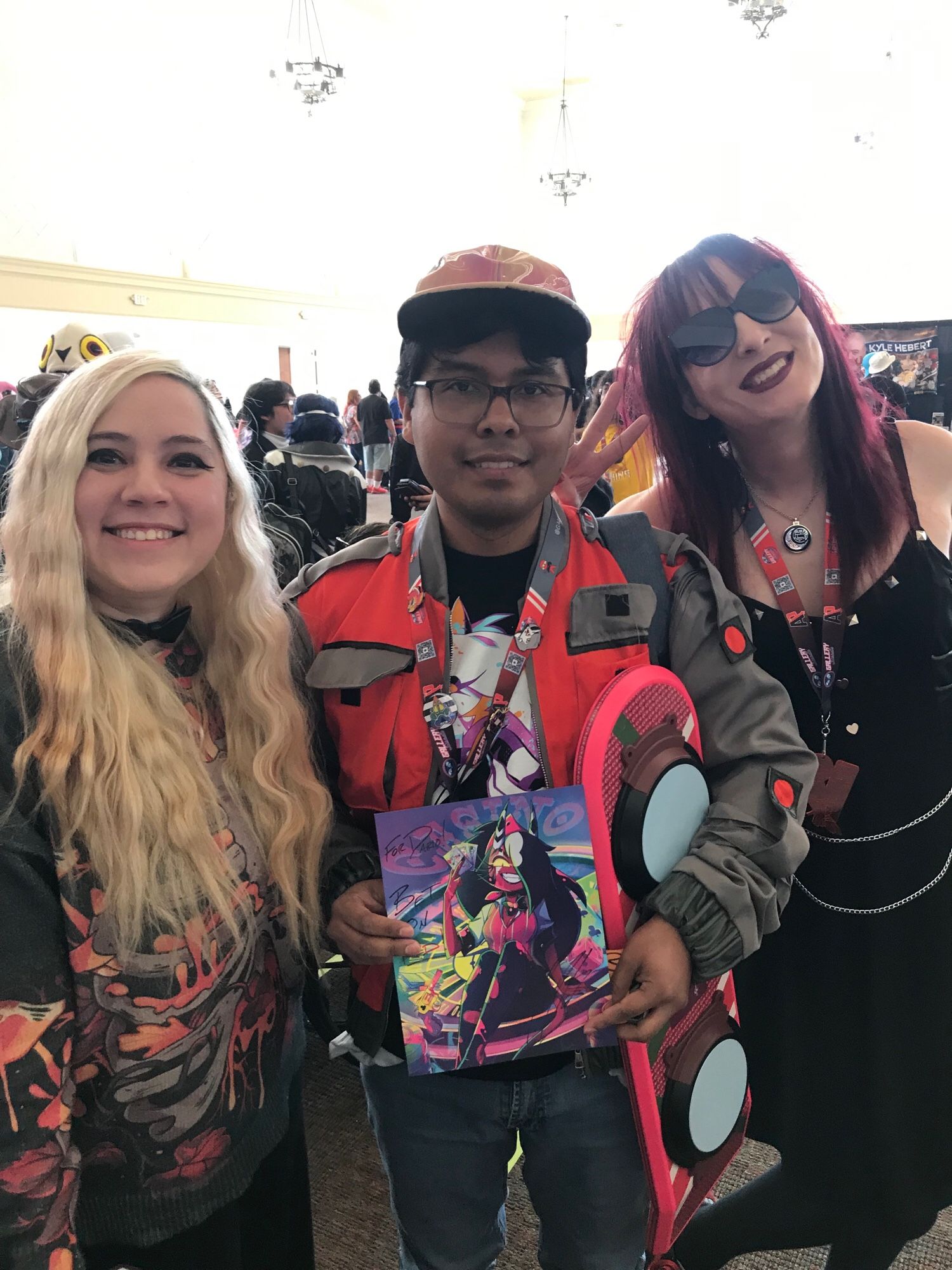 Me cosplaying as Marty McFly with Viv and Morgana.