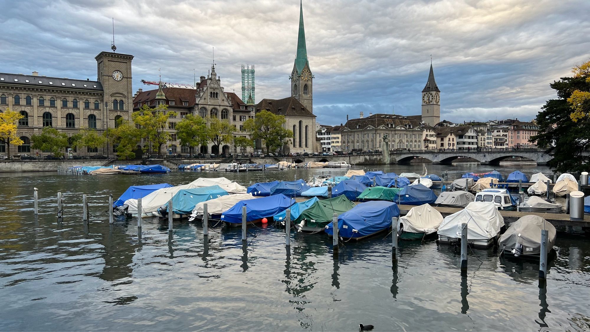 On the banks of the Limmat in Zurich