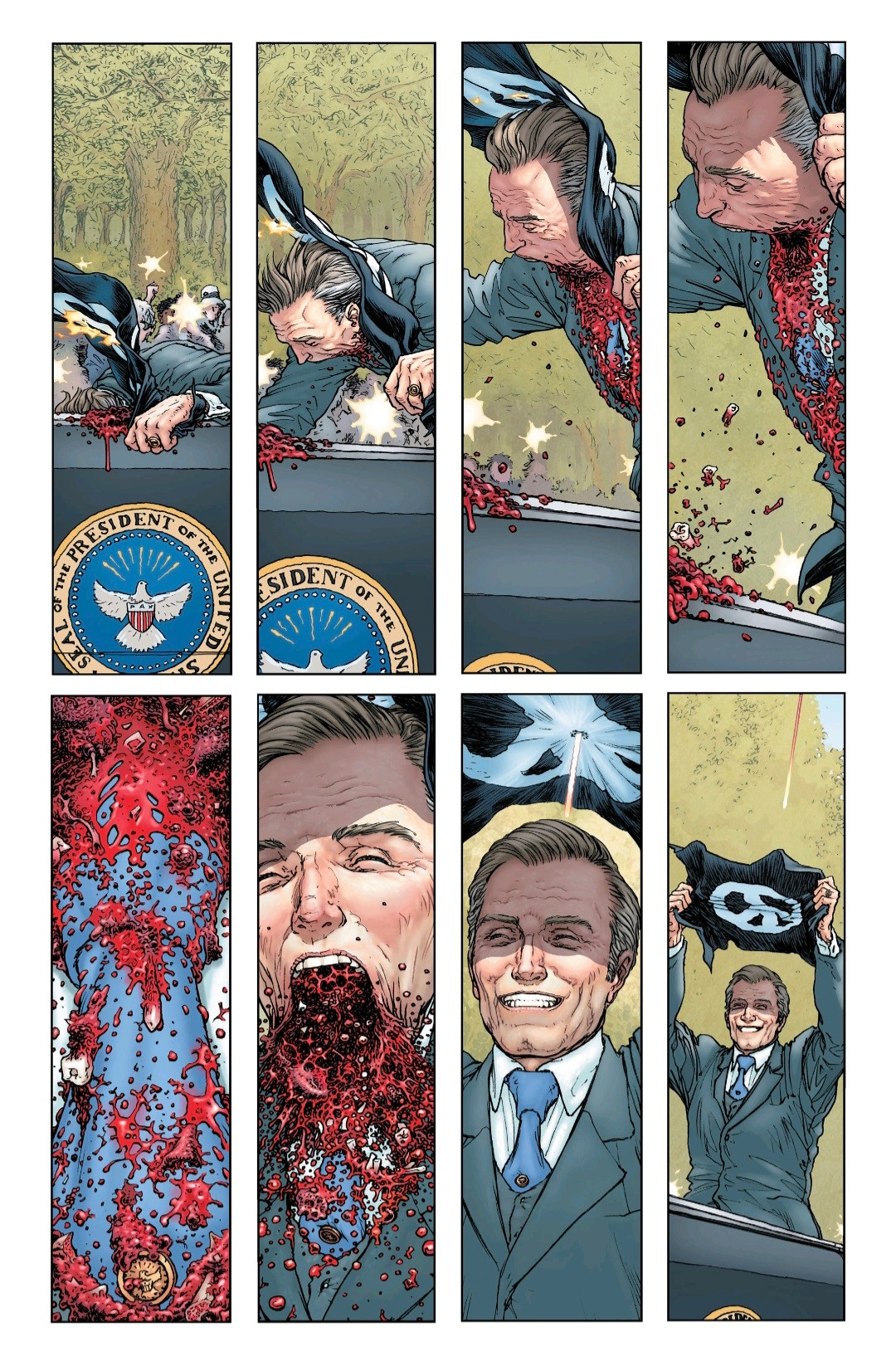 More reverse assassination, with the bullet impact 