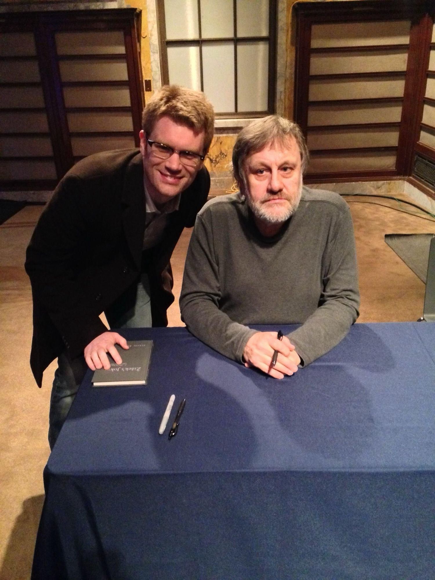 Proto-Josie and Slavoj Žižek in 2015