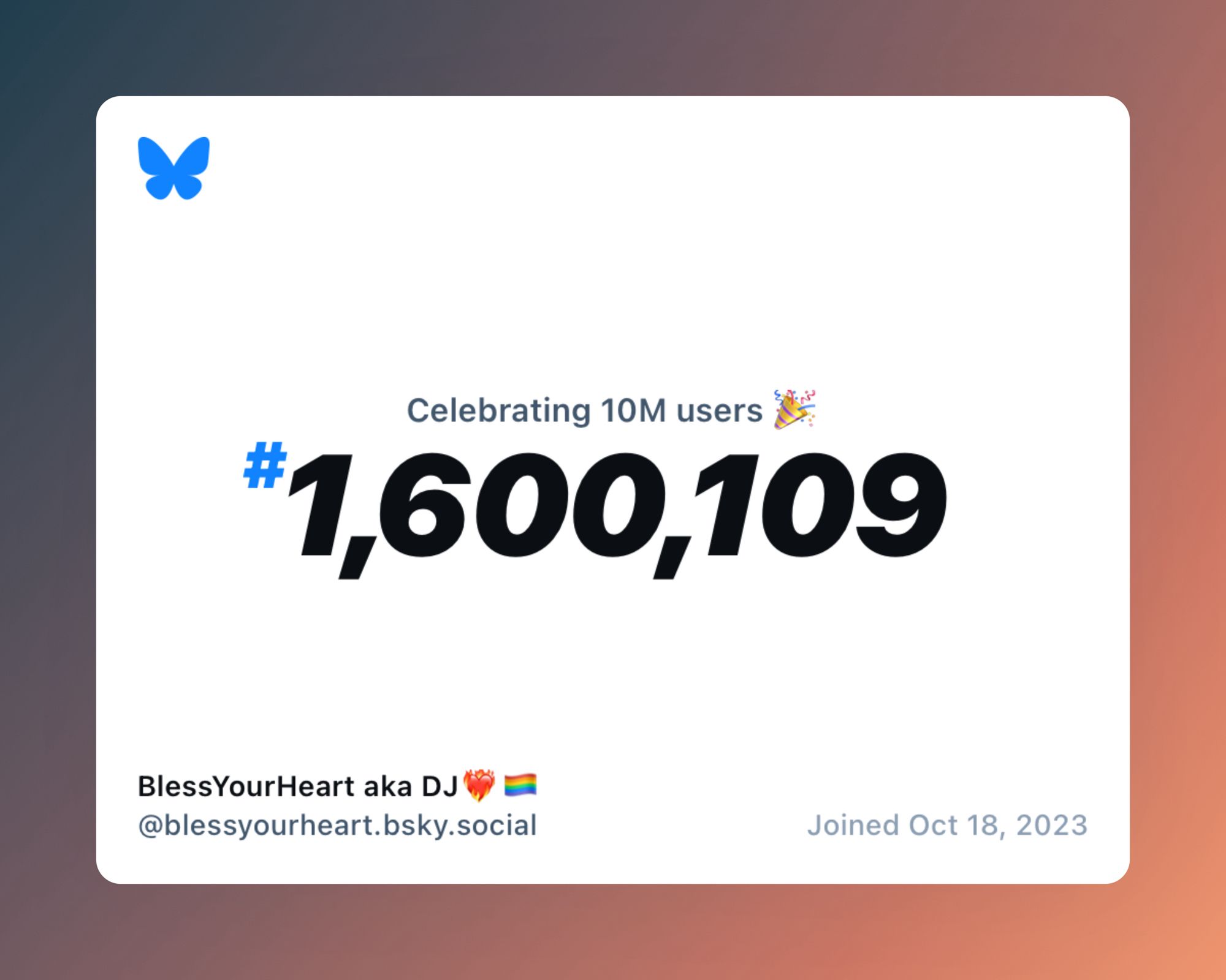 Image celebrating 10 Million users.