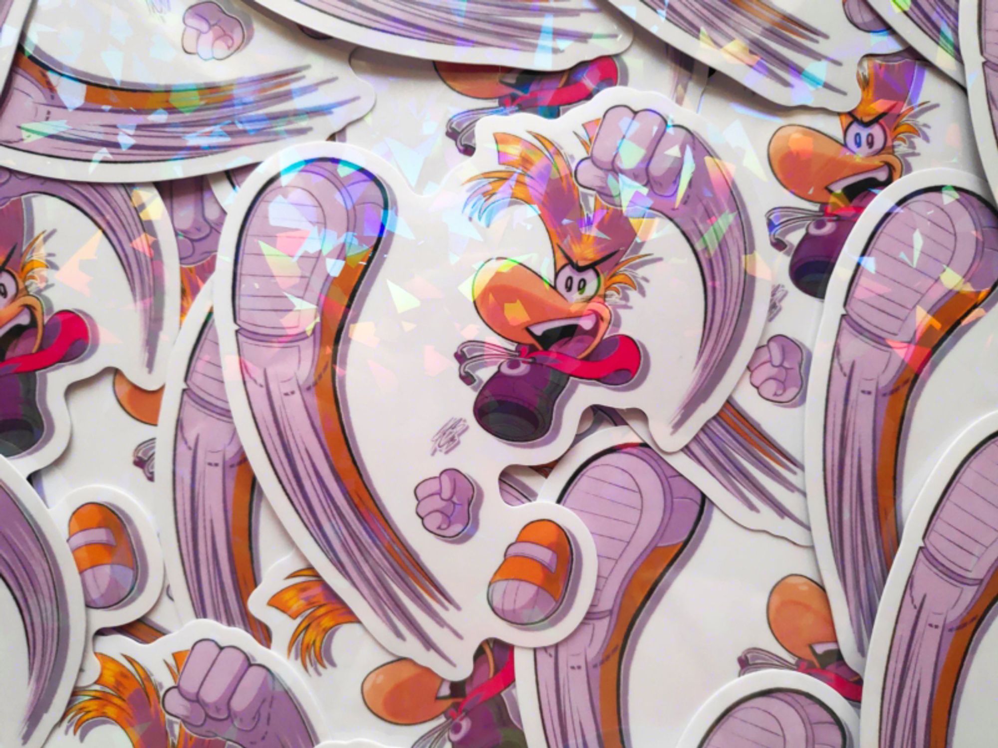 Holographic Rayman Stickers