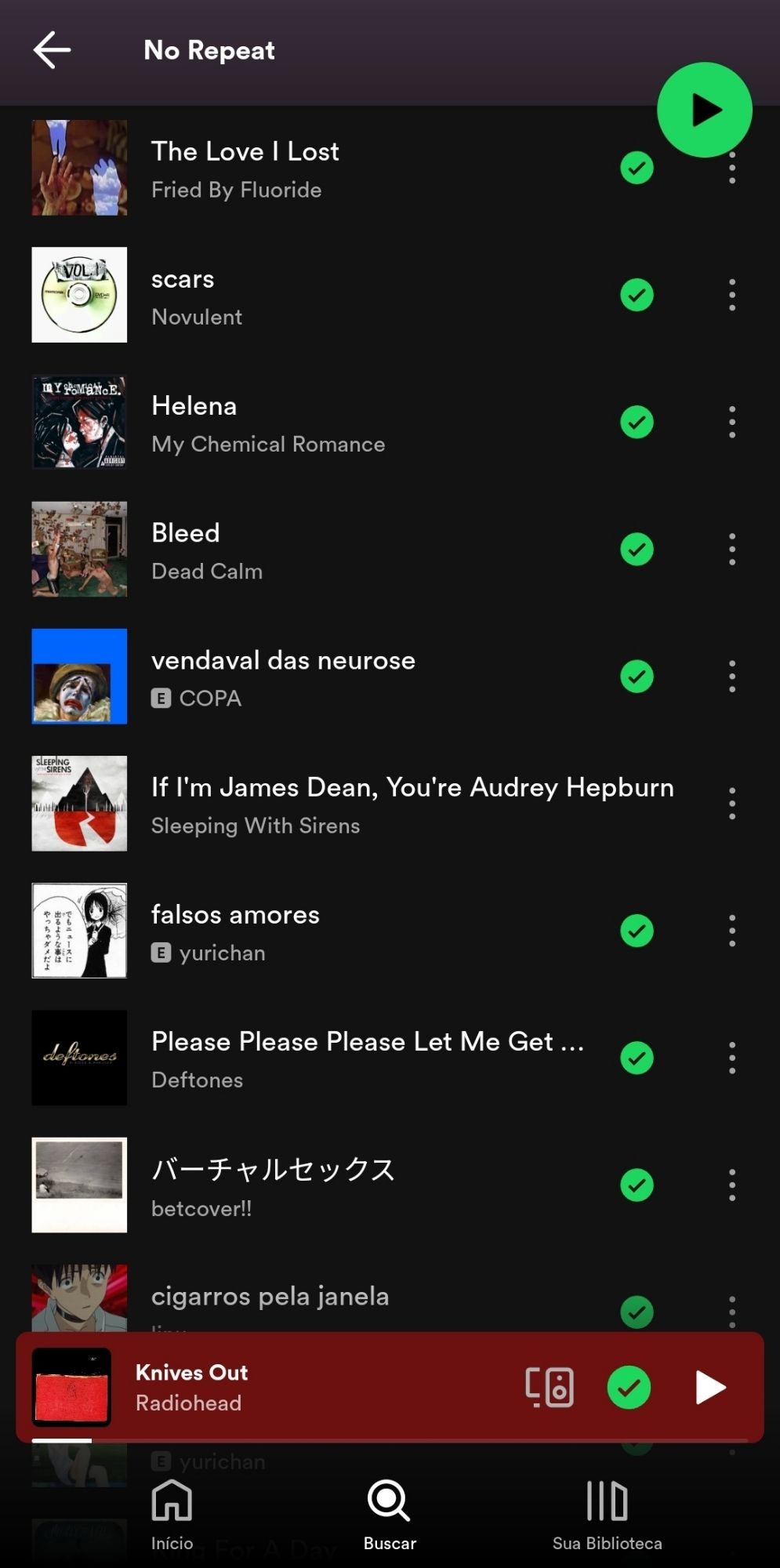 a maioria só passa na playlist qnd to afk no pc