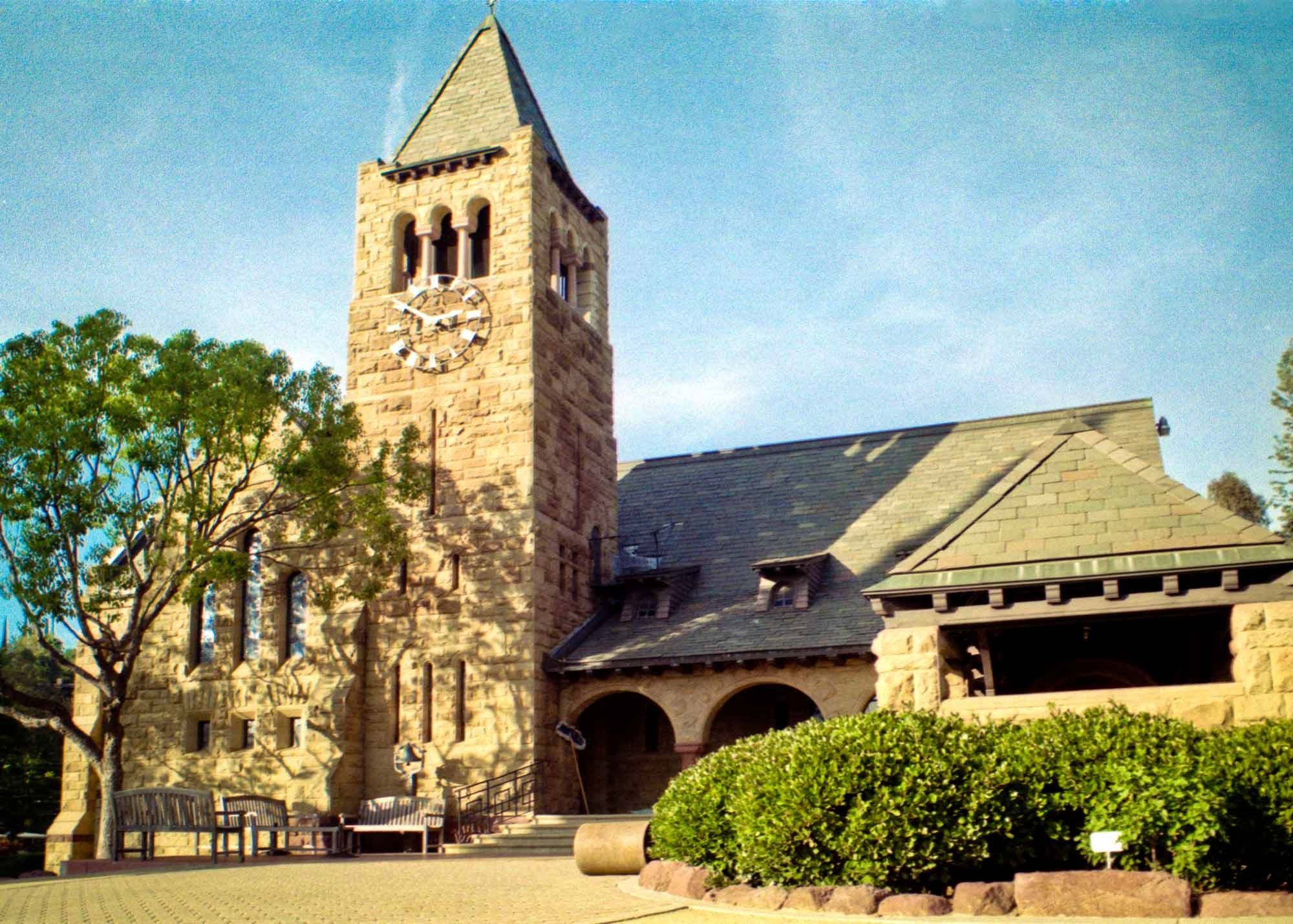 Church of The Angels Episcopal-Anglican Church in Pasadena, California, shot on film.