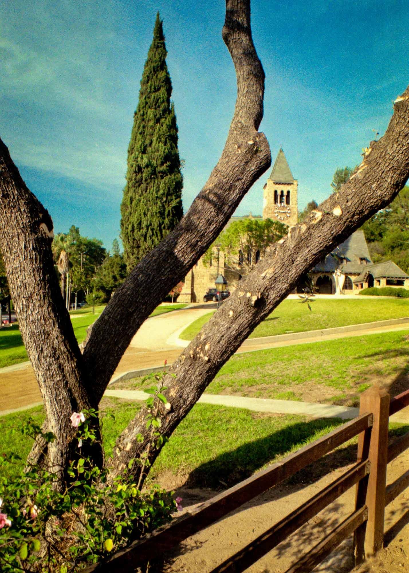 Church courtyard Los Angeles, California – shot on film