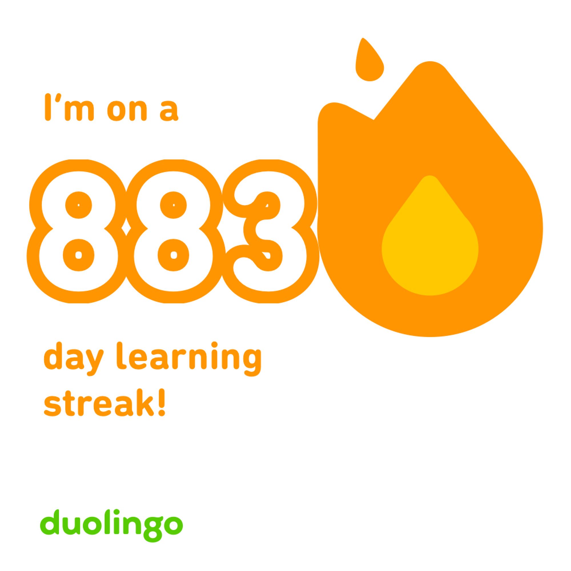 Duolingo Day 883