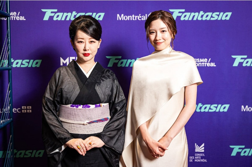 映画『かくかくしかじか』ファンタジア国際映画祭舞台あいさつに登壇した(左から)東村アキコ、永野芽郁