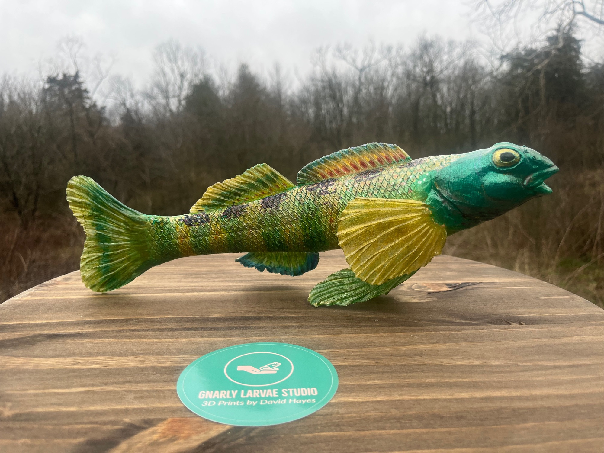 3D printed Greenside Darter