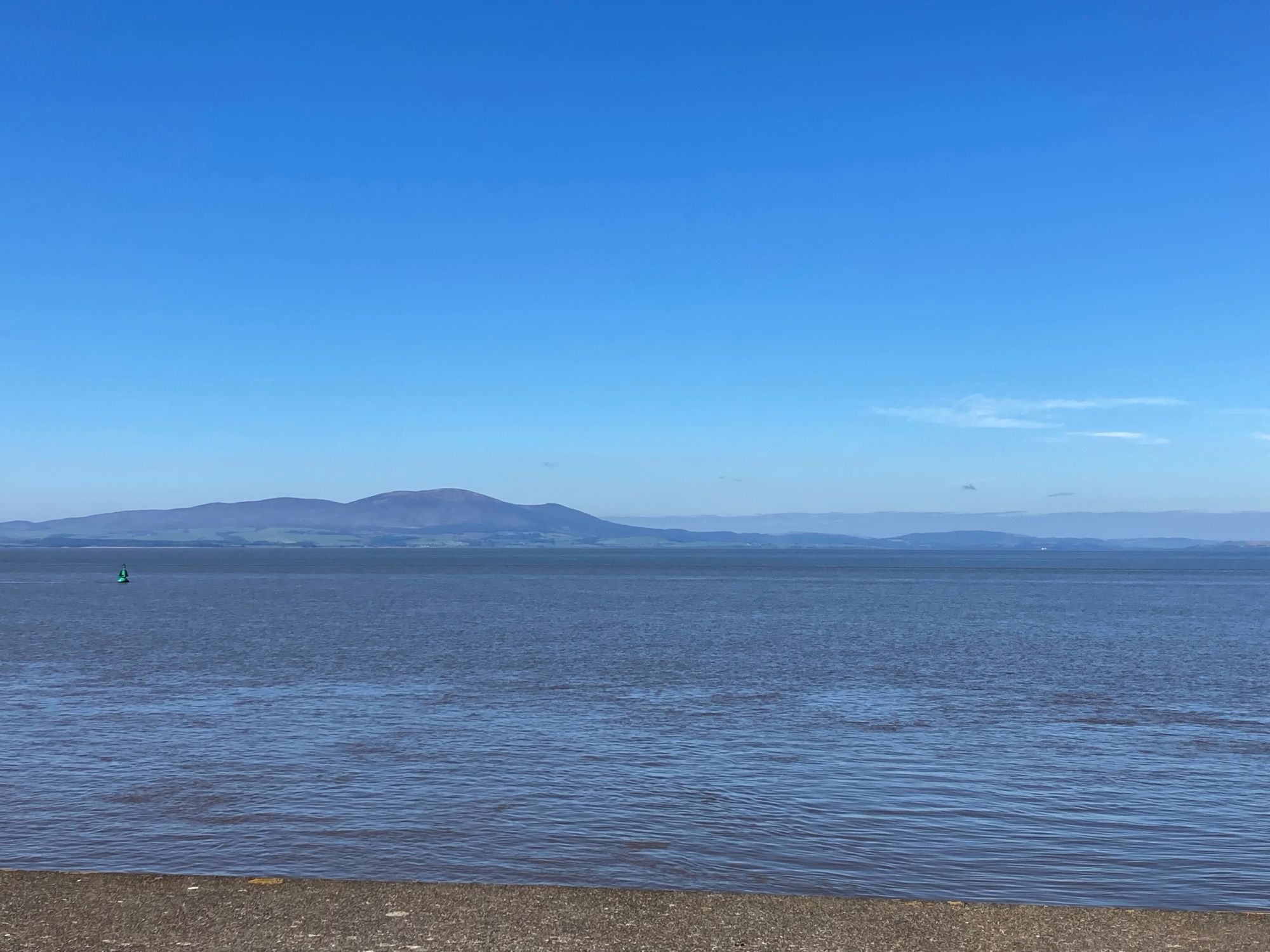 View across Solway Firth (stretch of sea)  to Scotland