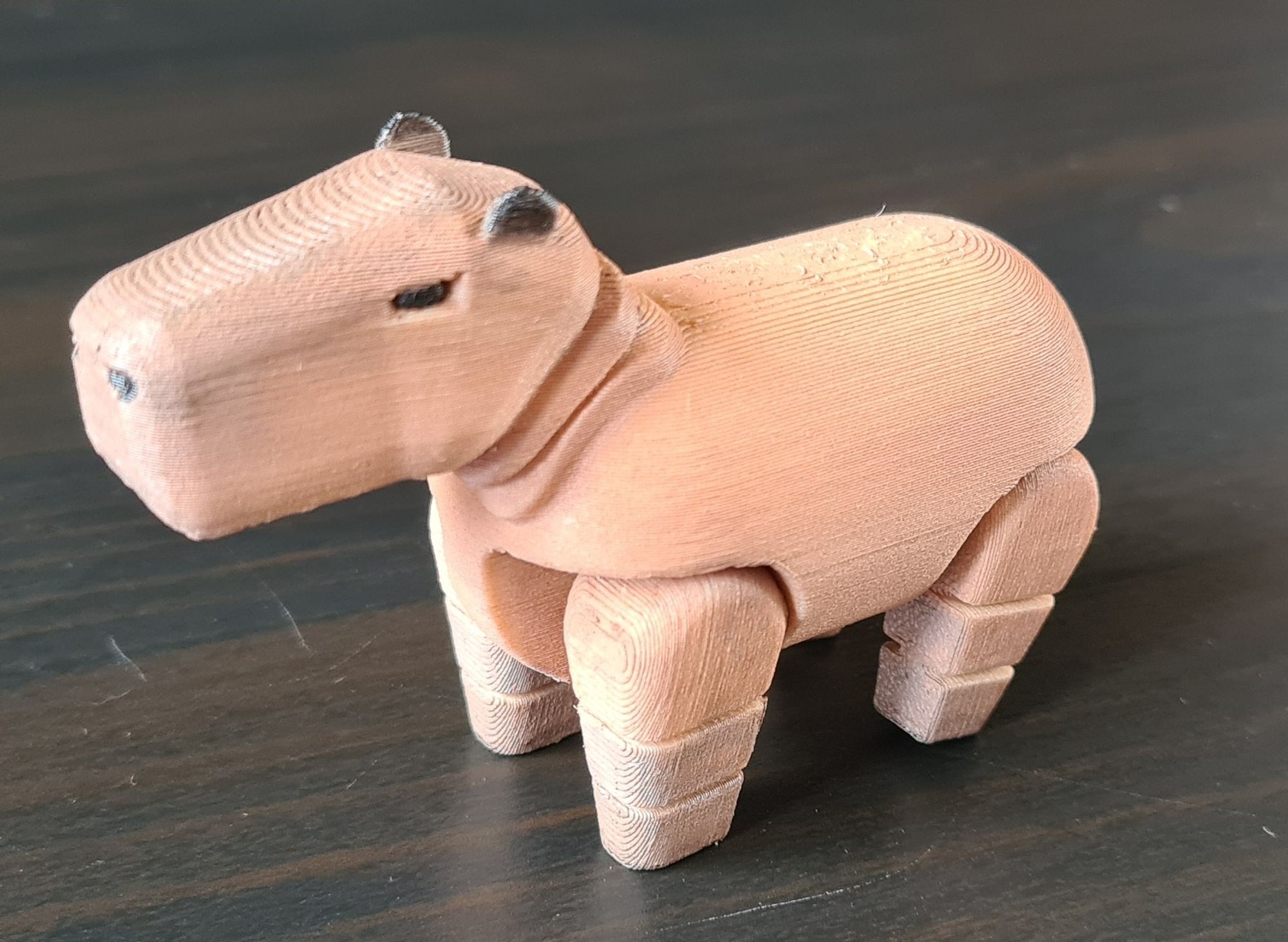 Painted 3D Print of a Capybara