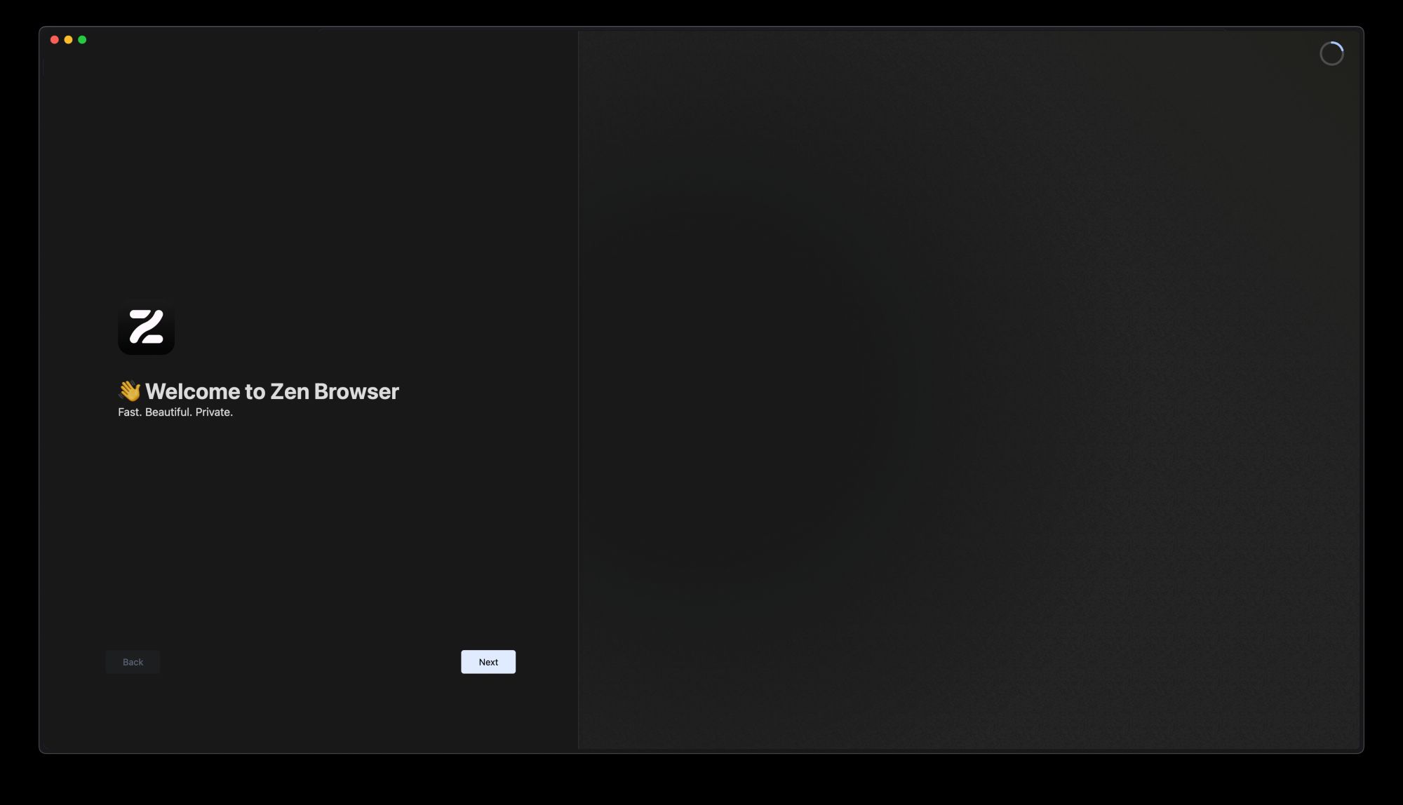 Welcome to Zen Browser
Fast. Beautiful. Private.