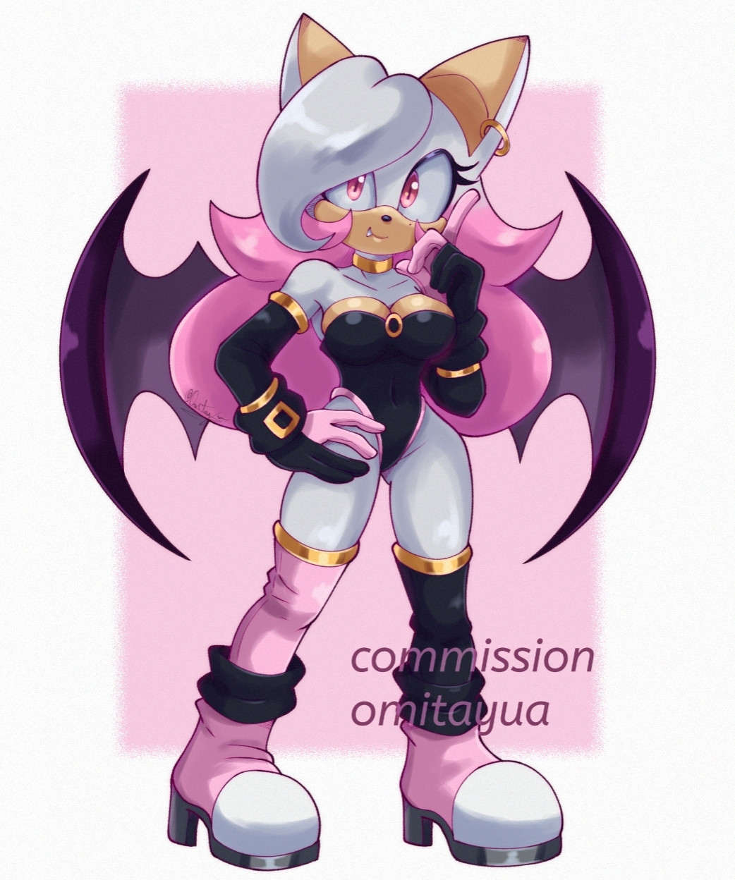 Full body art of Stelle, a bat character from Nate