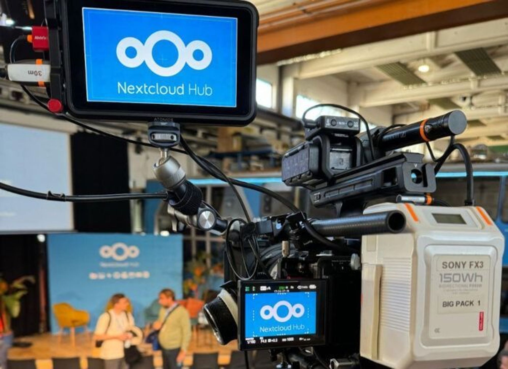 Behind the camera scene at this weekends Nextcloud Conference.