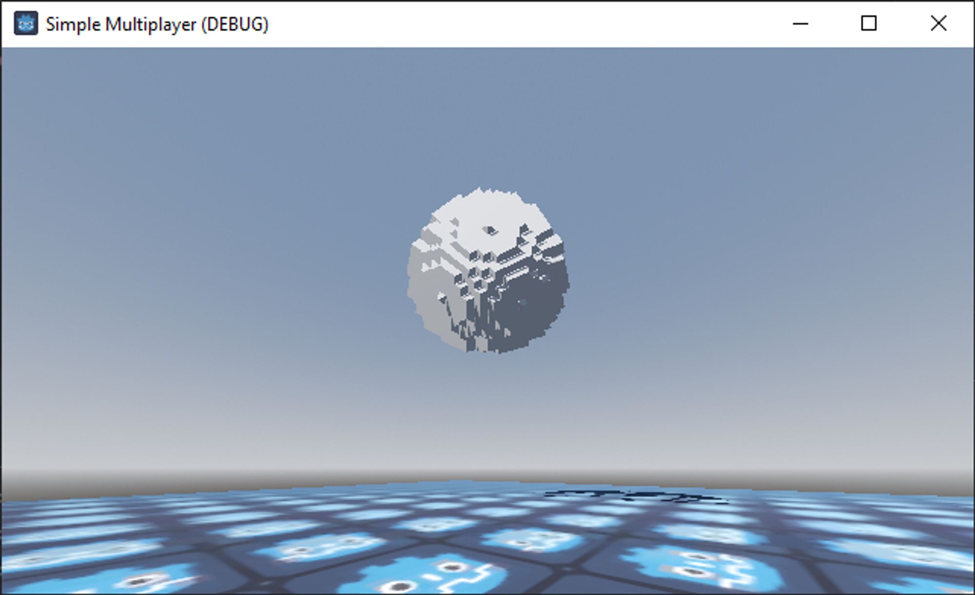 A sphere made of voxels