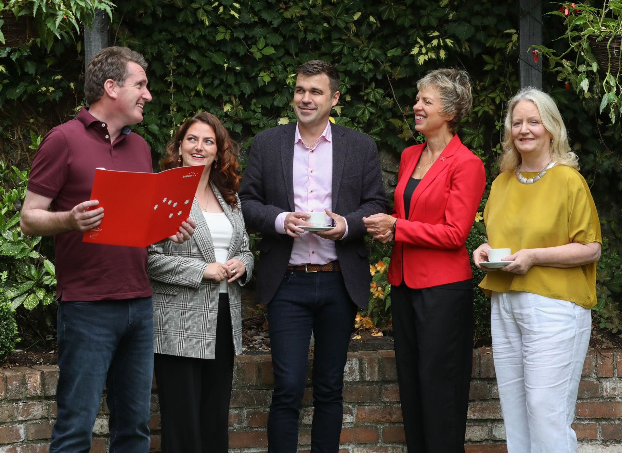 Photo of Labour Party's:Aodhán Ó Riordán, Evie Nevin, Duncan Smith, Ivana Bacik and Angela Feeny.