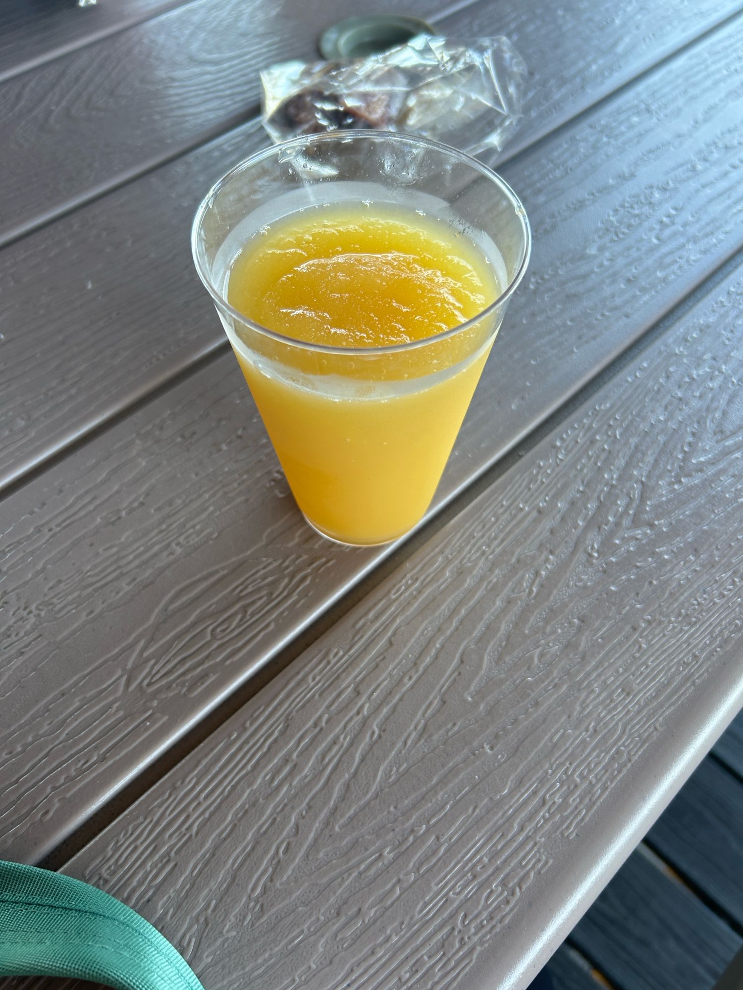 Bourbon and OJ slushie