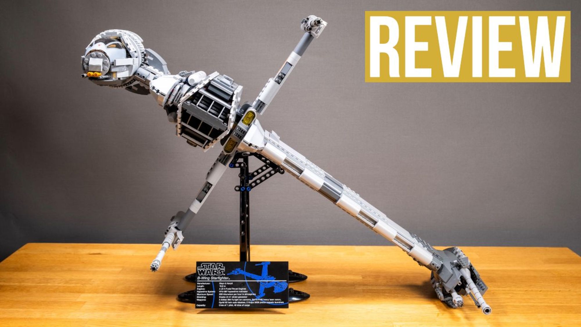 LEGO Star Wars™ UCS B-Wing Starfighter REVIEW | Set 10227