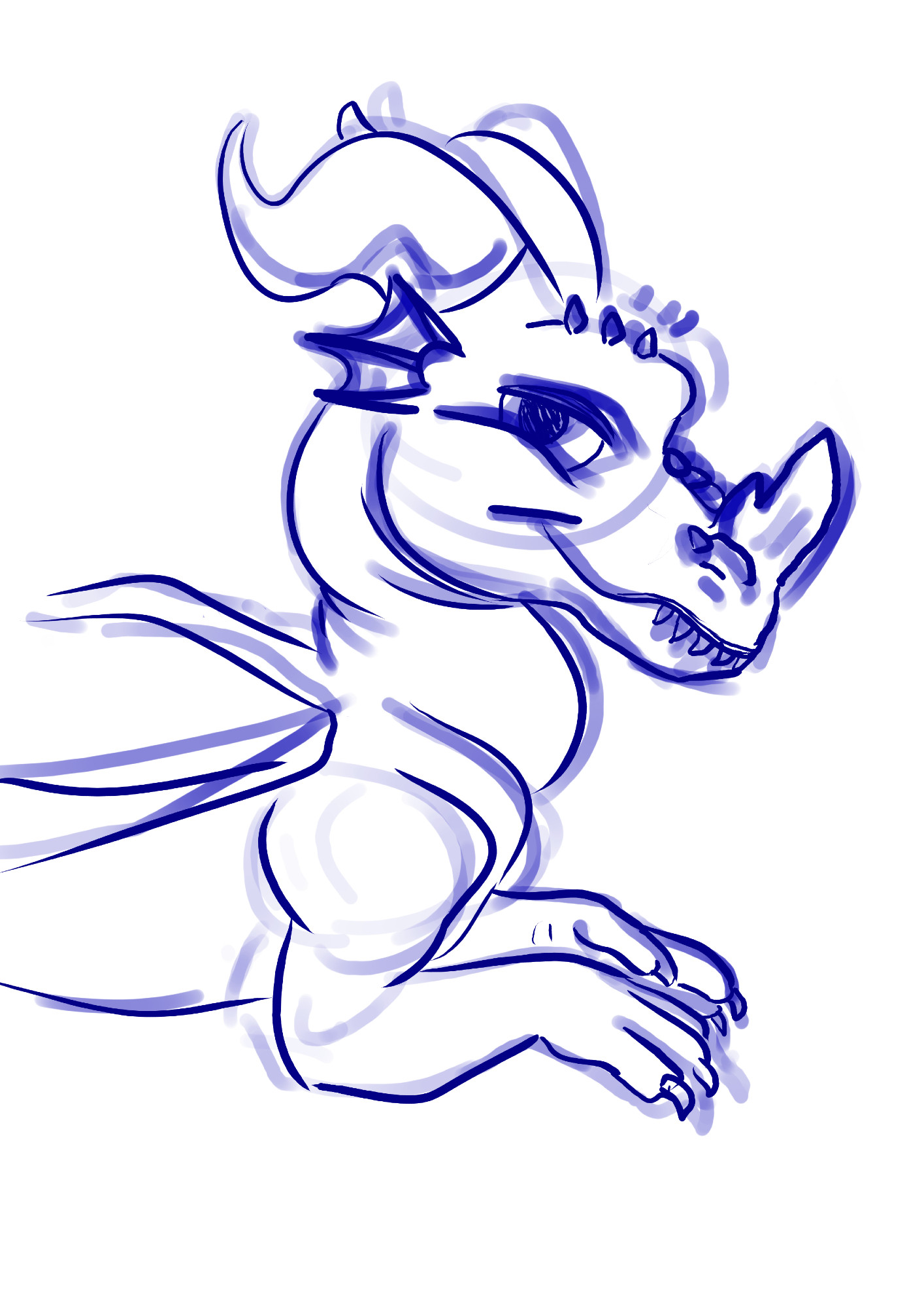 A sketch of Min as a dragon