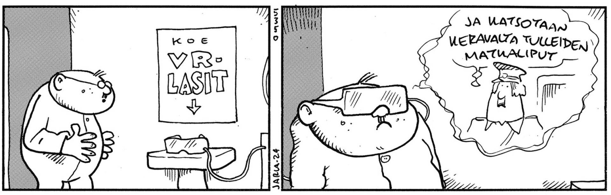 Fingerpori-sarjakuva Helsingin Sanomissa 30.9.2024