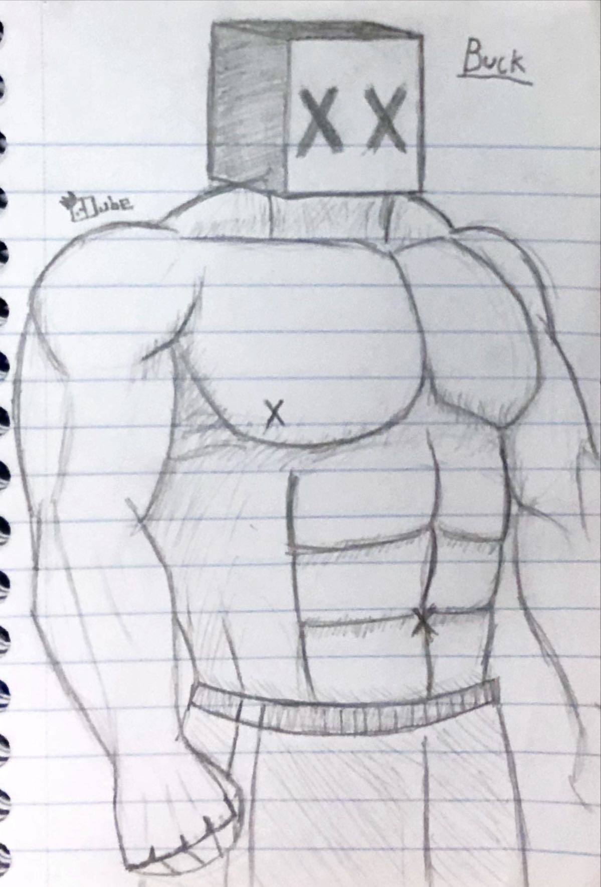 Buff muscle cube mam in shorts