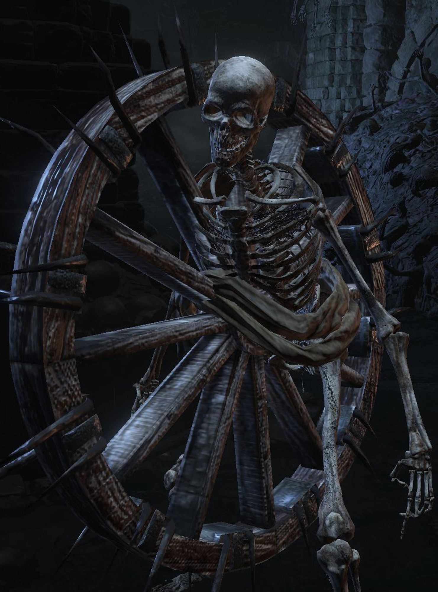 a Bonewheel Skeleton ready to celebrate Bonewheel Wednesday