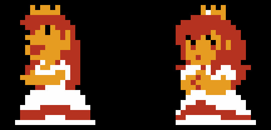 Original NES Sprite on the left, My interpretation sprite on the right