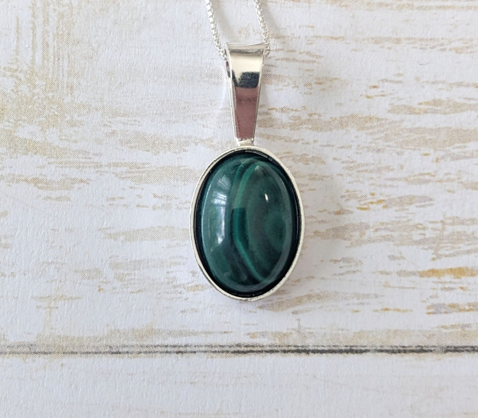 malachite pendant