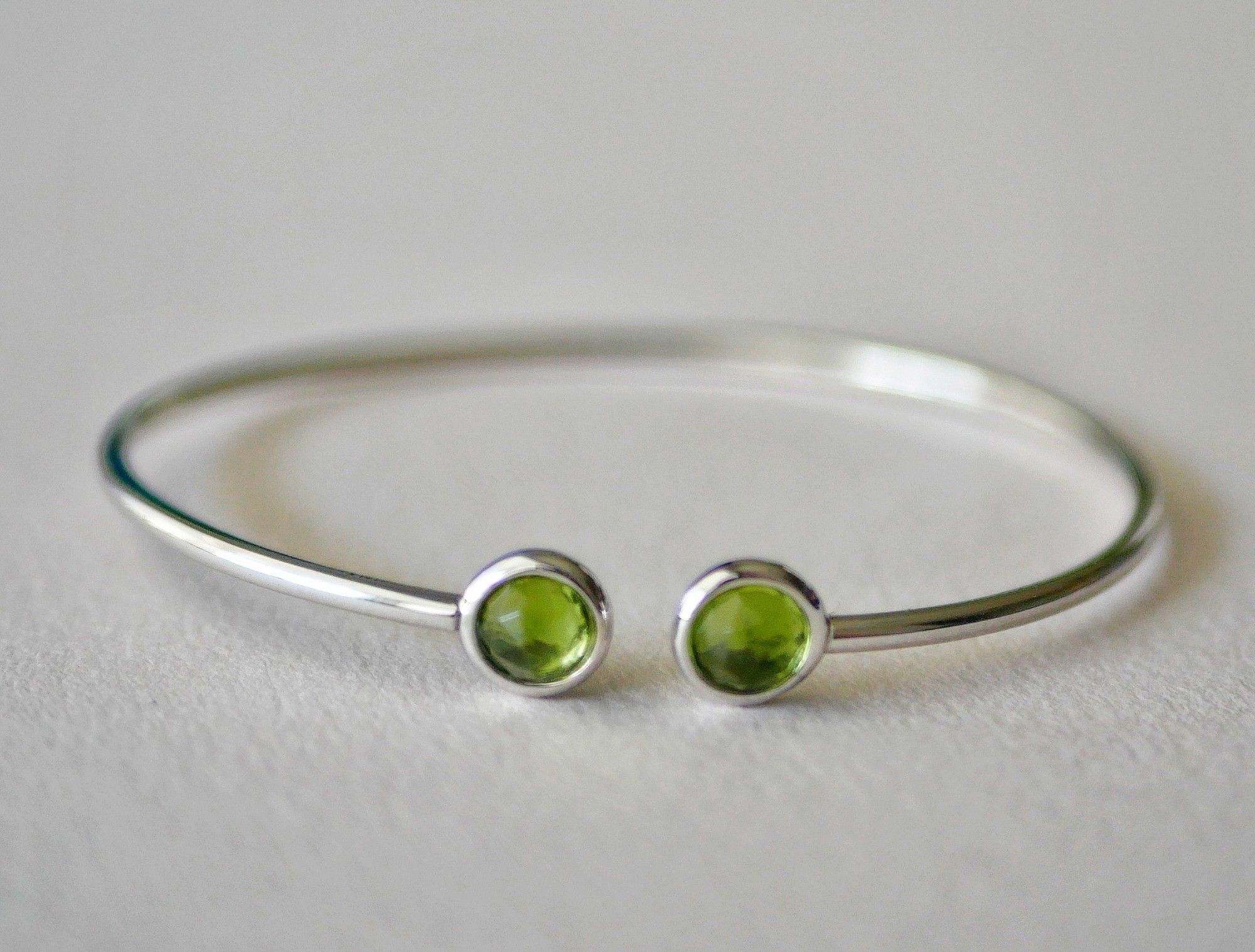 peridot cuff bracelet