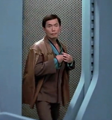 Sulu's 23rd Century casual wear, designed by Robert Fletcher for Star Trek III: The Search For Spock (1984)