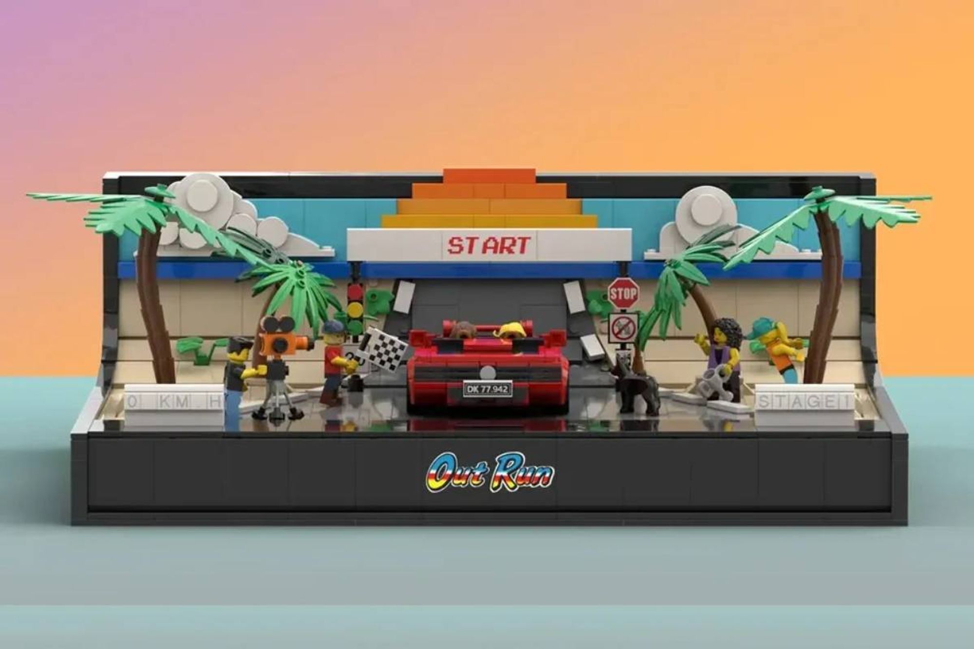 LEGO OutRun : hommage en 1735 pièces à la légende de l'arcade https://www.rom-game.fr/news/5836-LEGO+OutRun.html #LEGO