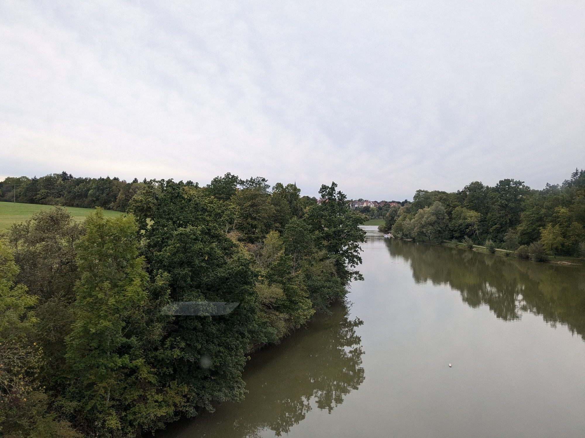 Blick über den Stausee bei Schömberg