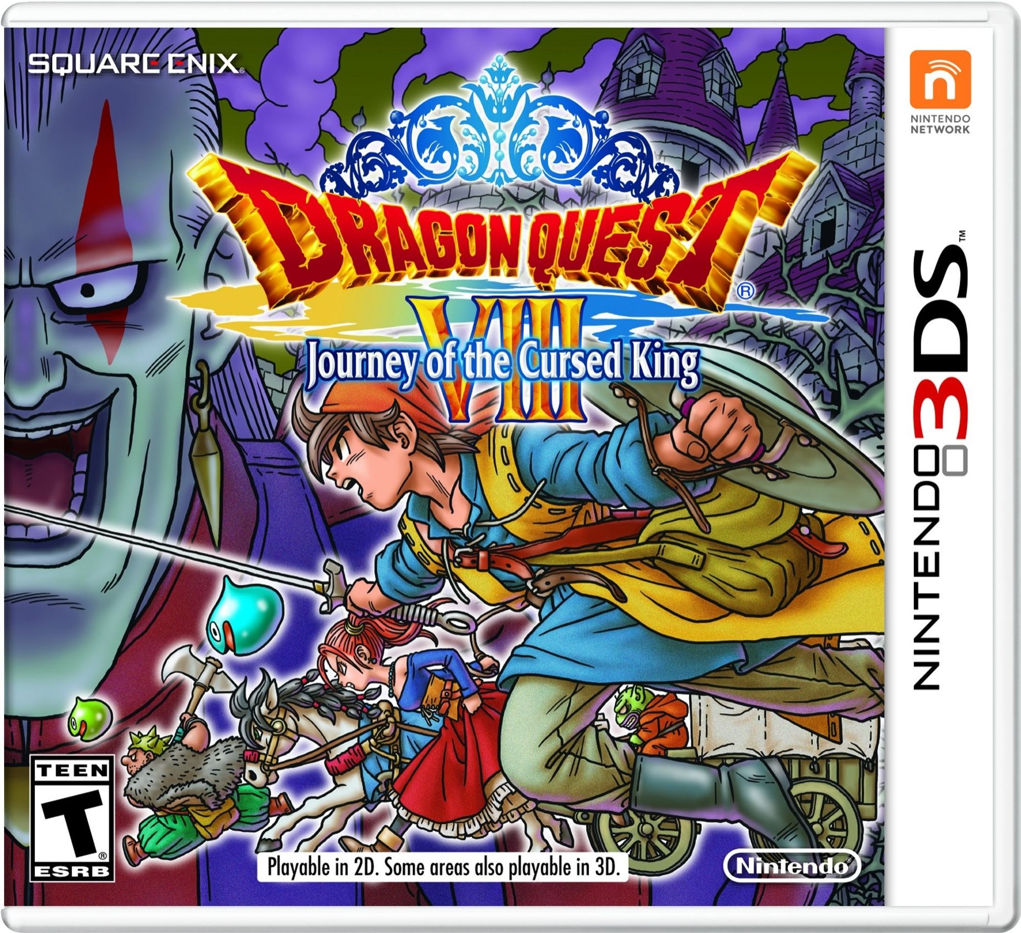 Cover art for Dragon Quest VIII: Journey of the Cursed King on Nintendo 3DS.