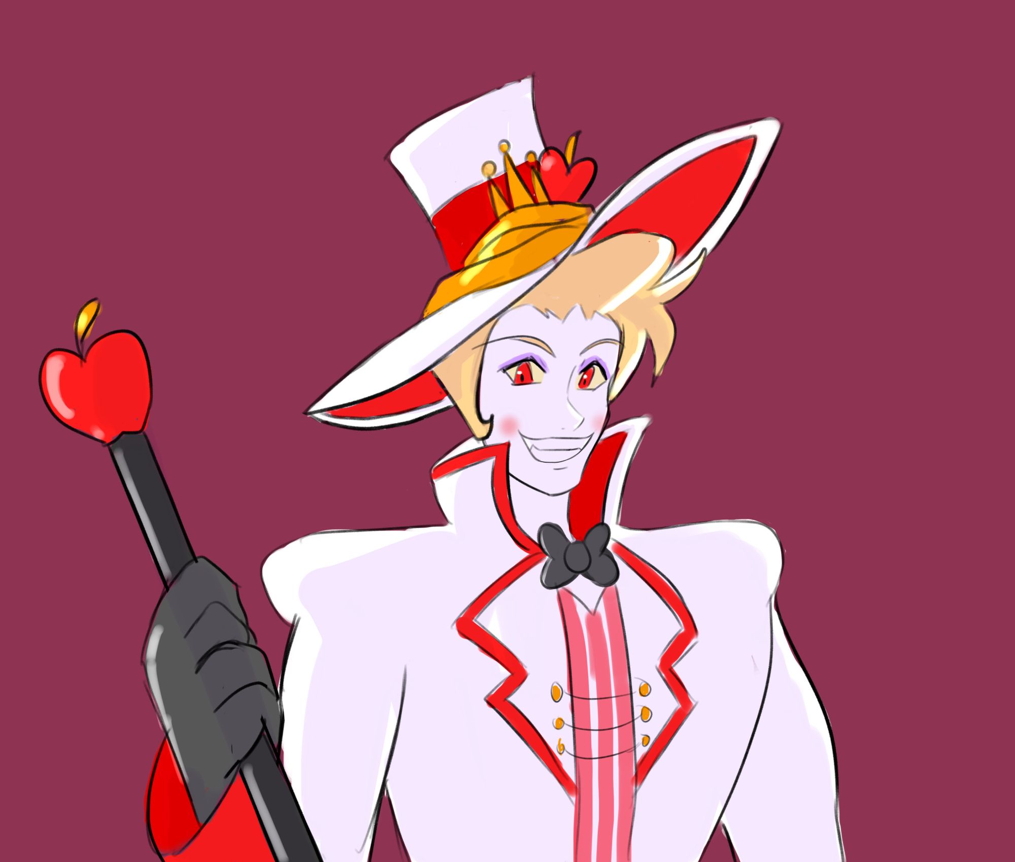 Fan art of Lucifer from Hazbin Hotel