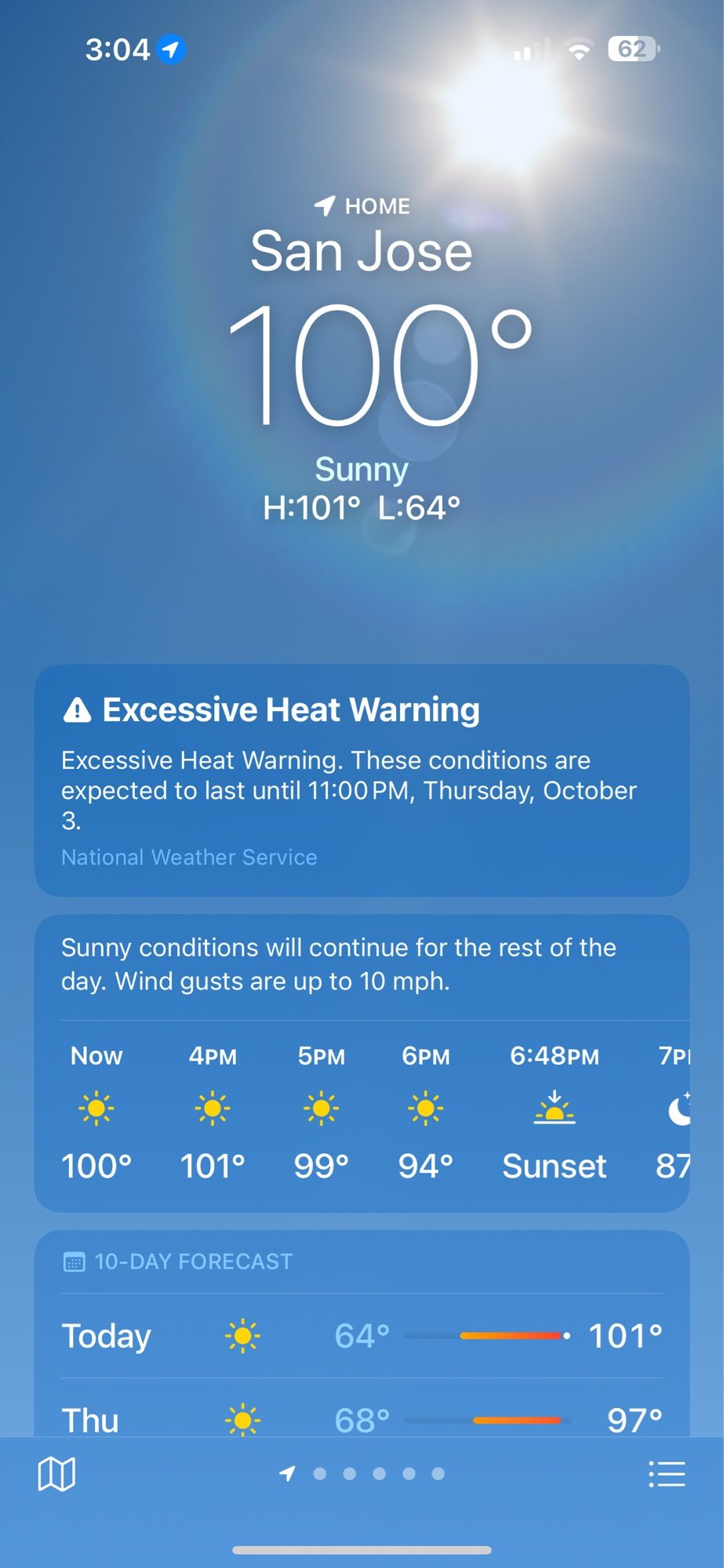 print da temperatura de 100 graus farenheit