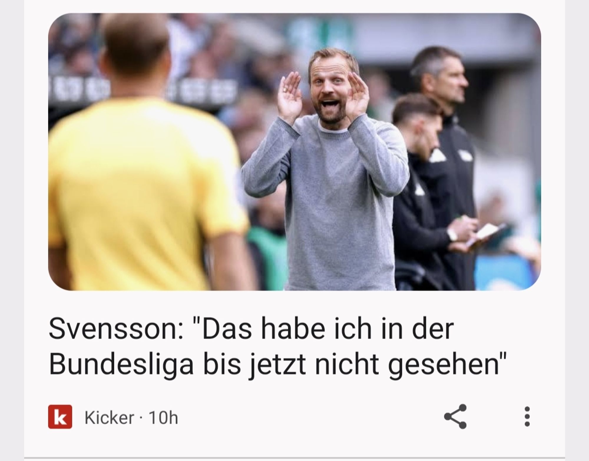 Bo Svensson hat so etwas noch nicht gesehen