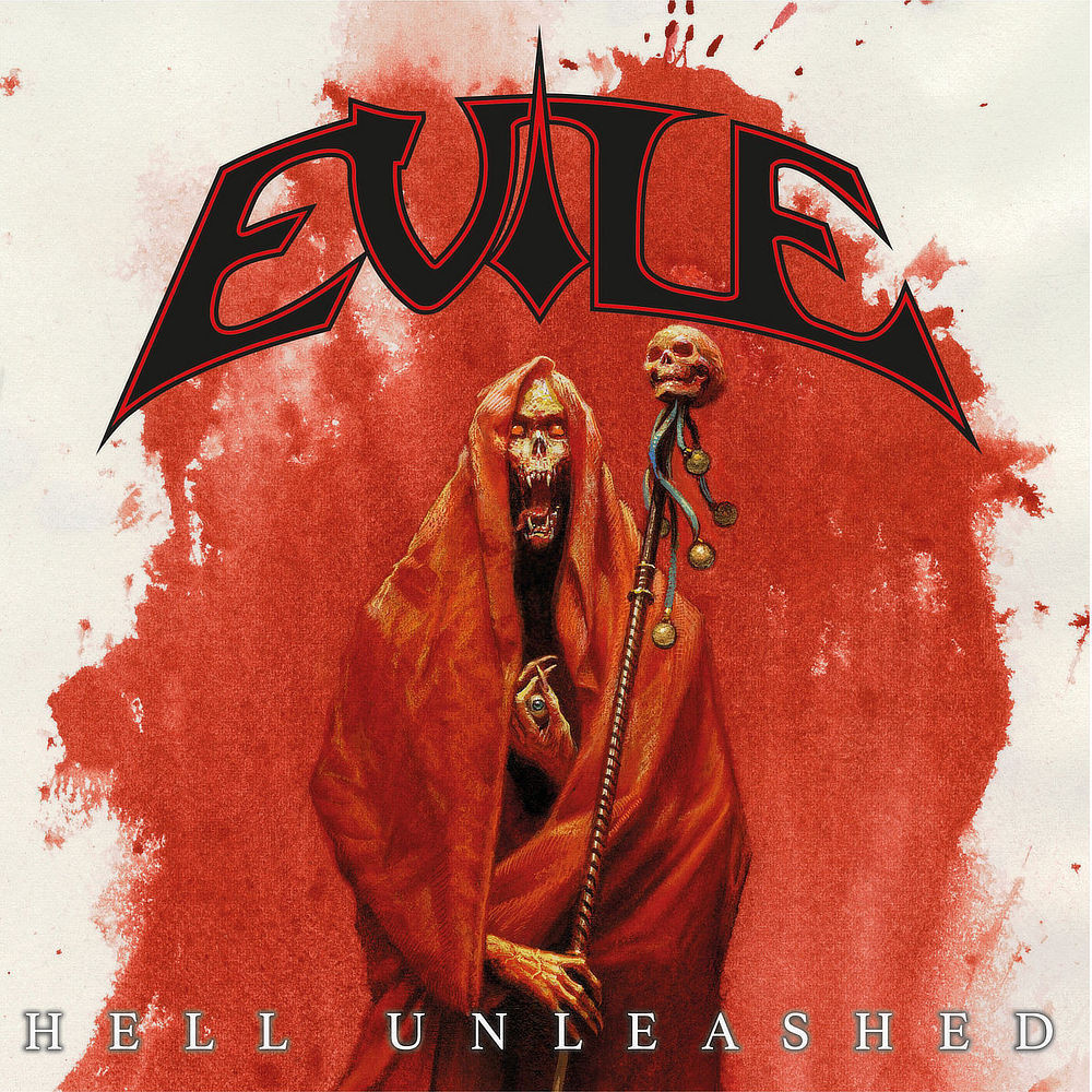 Album cover for HELL UNLEASHED by Evile, distributed by Napalm Records