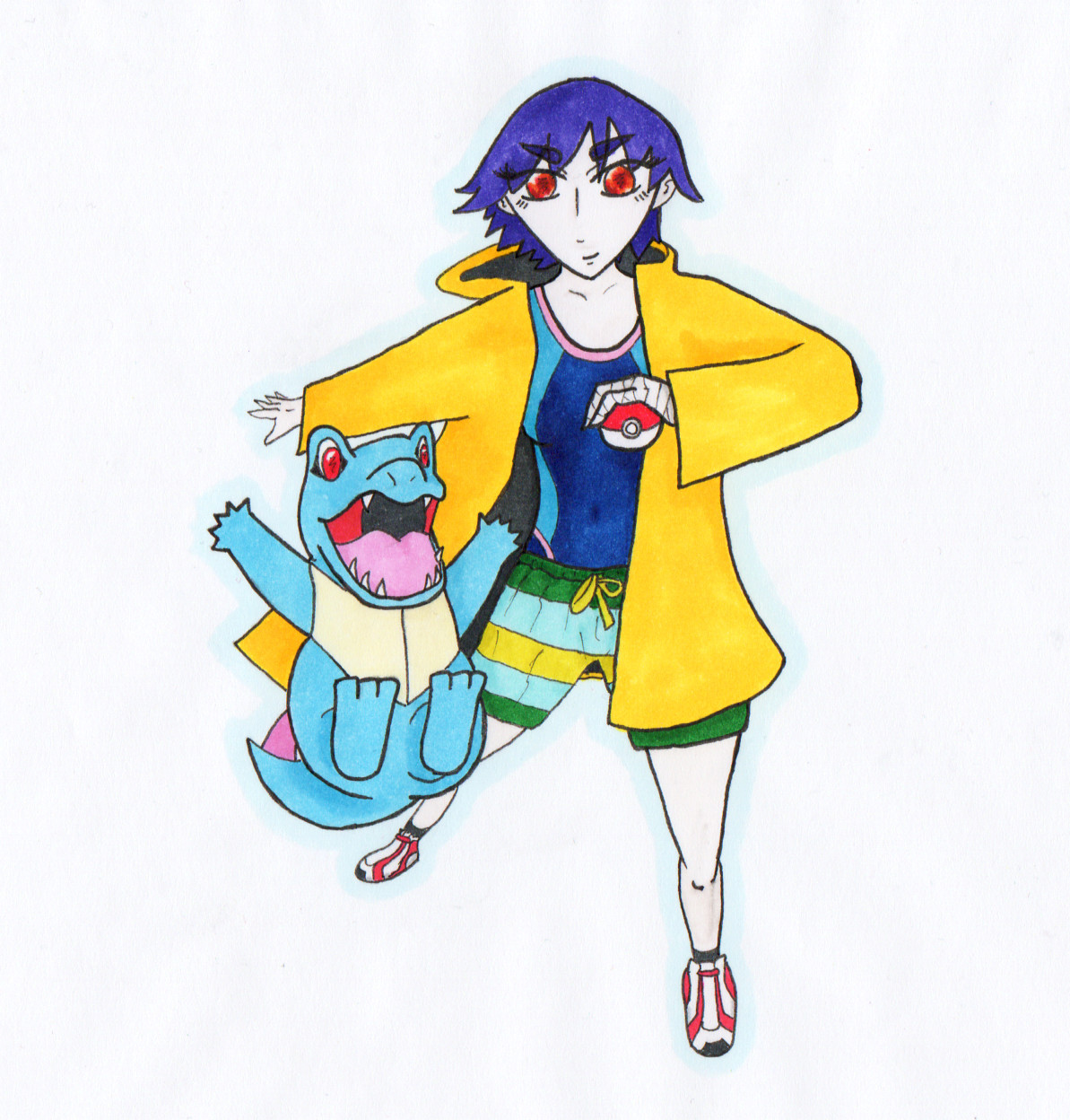 Kanbaru Suruga with Totodile