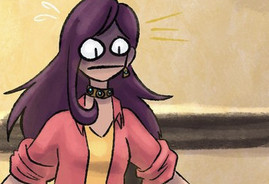 Cropped screencap of the new comic page. Veil looking shocked, disturbed, and confused all at once as a reaction to something not shown.