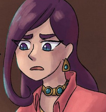 Cropped screenshot of the new comic page. Veil is looking down, talking to themself.