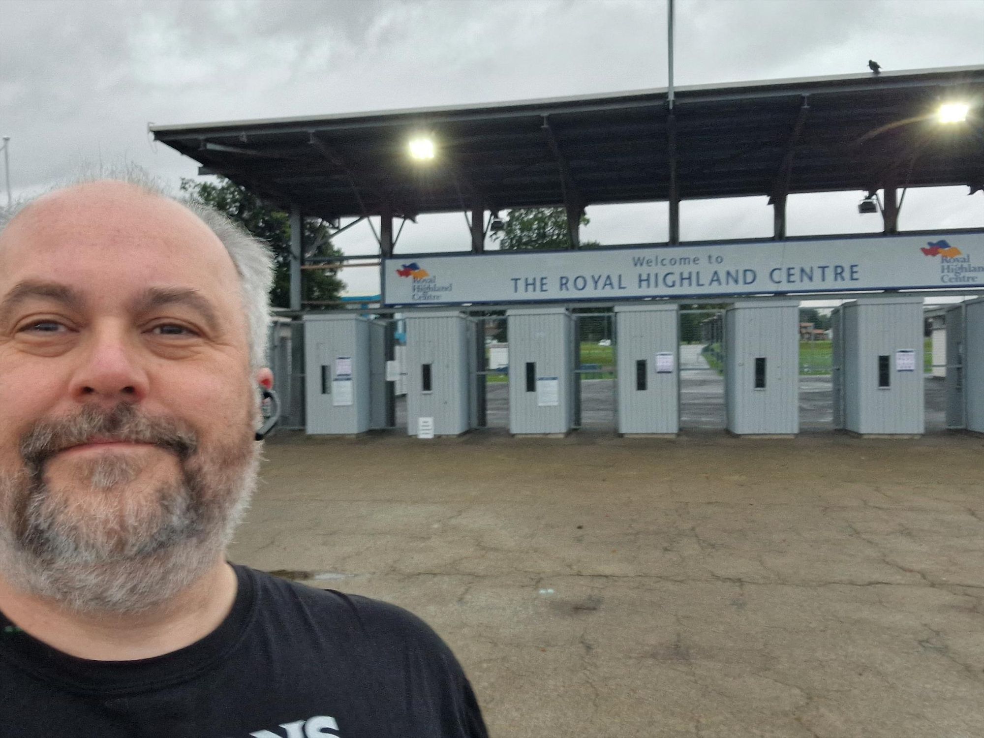 Dave standing outside the Royal Highland Centre on the Monday after Tabletop Scotland 2024