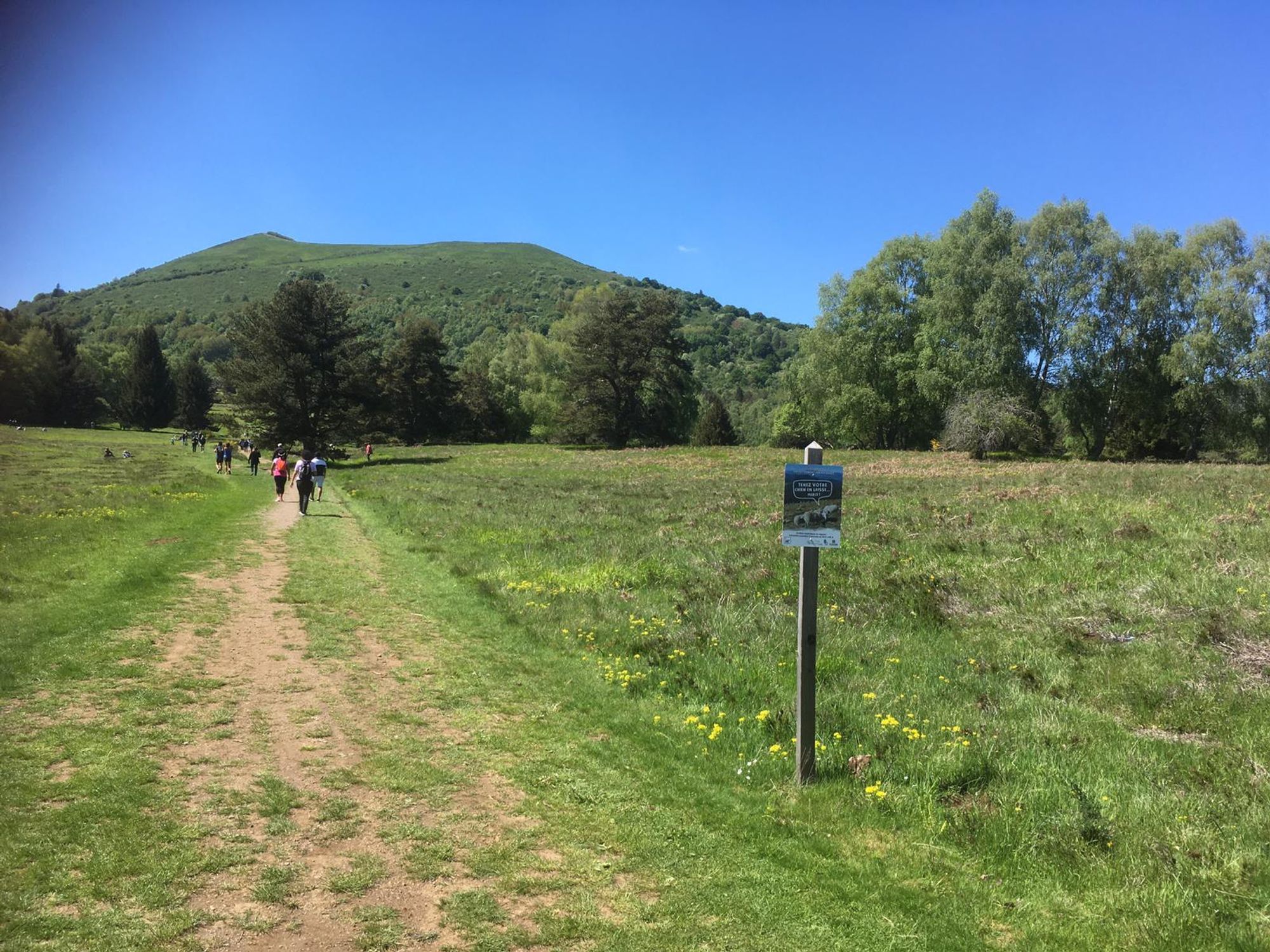 Photo d'un chemin de randonnée qui mène au Puy de Pariou