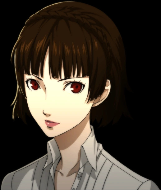 Close up of Makoro Nijima's face, taken from Persona wiki