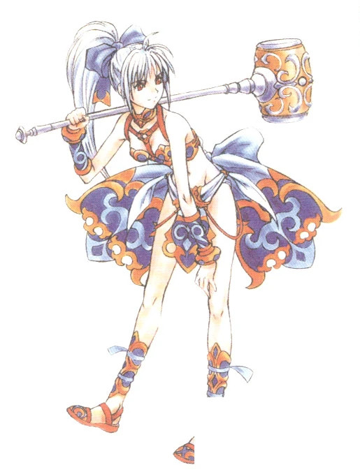 Concept art of Meru from The Legend of the Dragoon video game