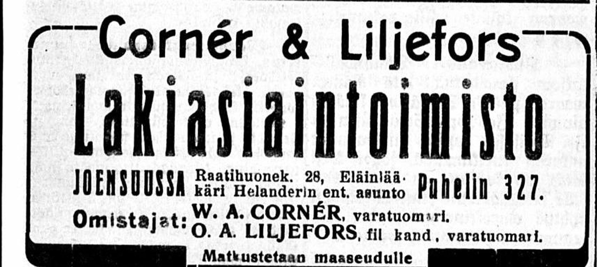 04.12.1917 Karjalan Sanomat no 135, s.1
http://digi.kansalliskirjasto.fi/sanomalehti/binding/1247290?page=1
Kansalliskirjaston digitoidut aineistot