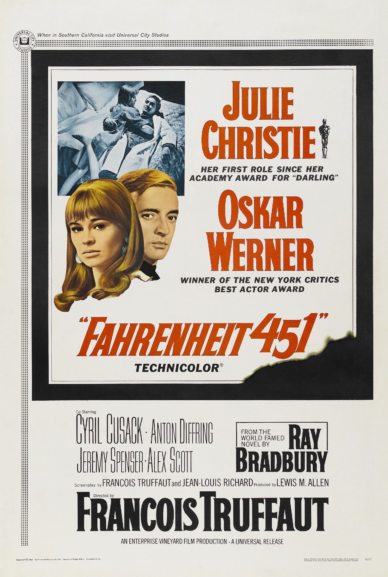 FAHRENHEIT 451 (1966) poster