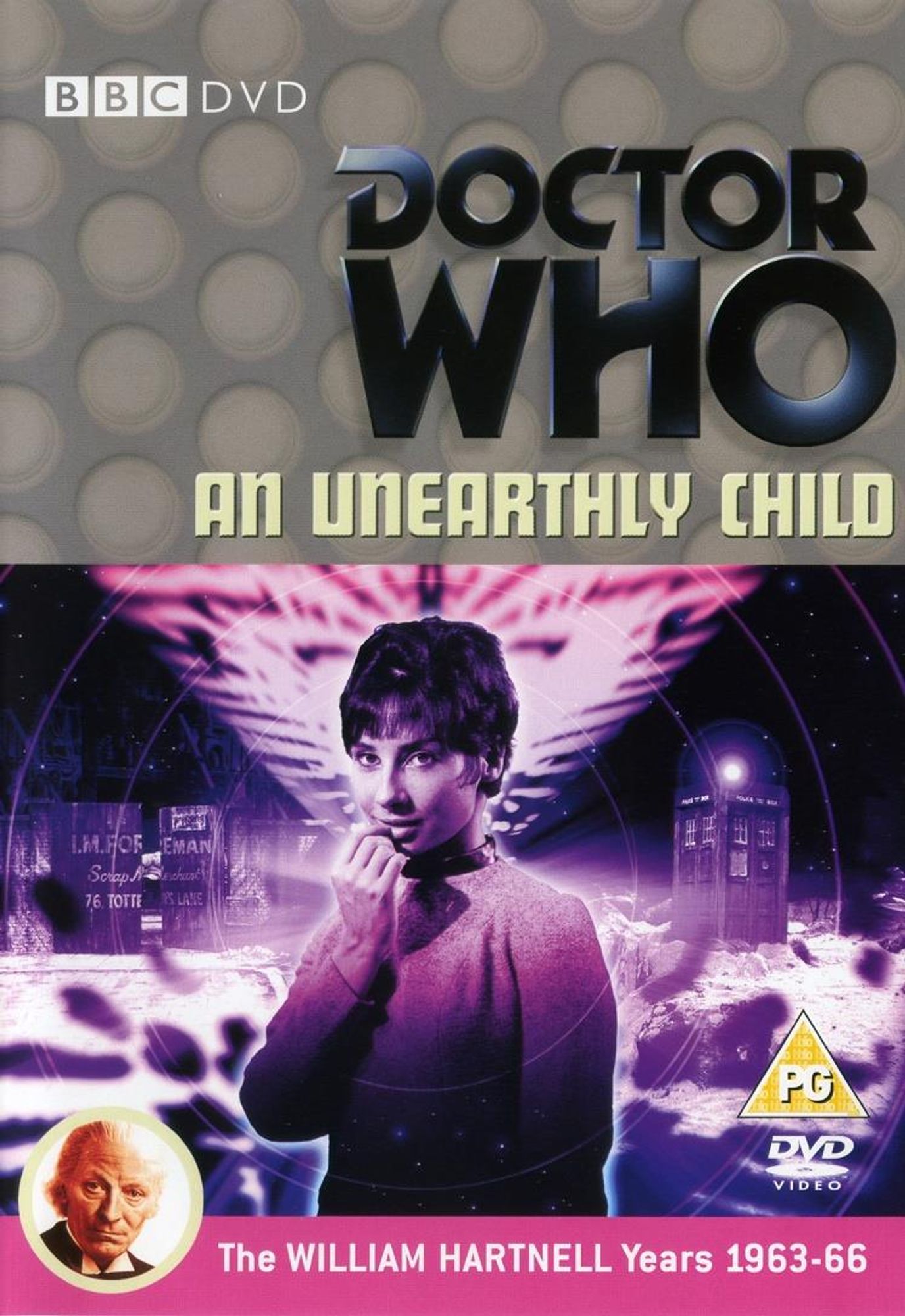 DOCTOR WHO - AN UNEARTHLY CHILD (1963) DVD cover