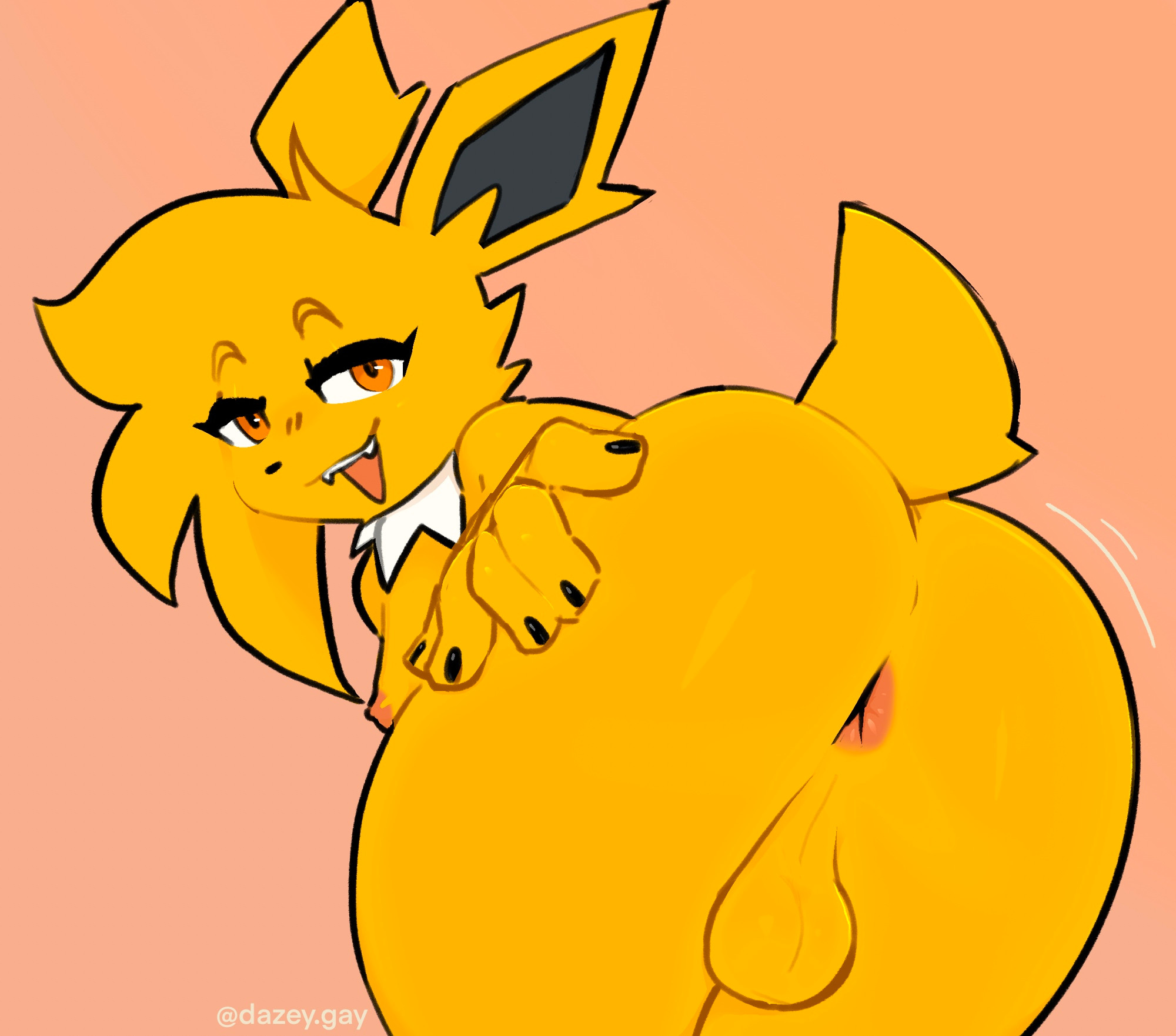 Flicker showing off her asshole
