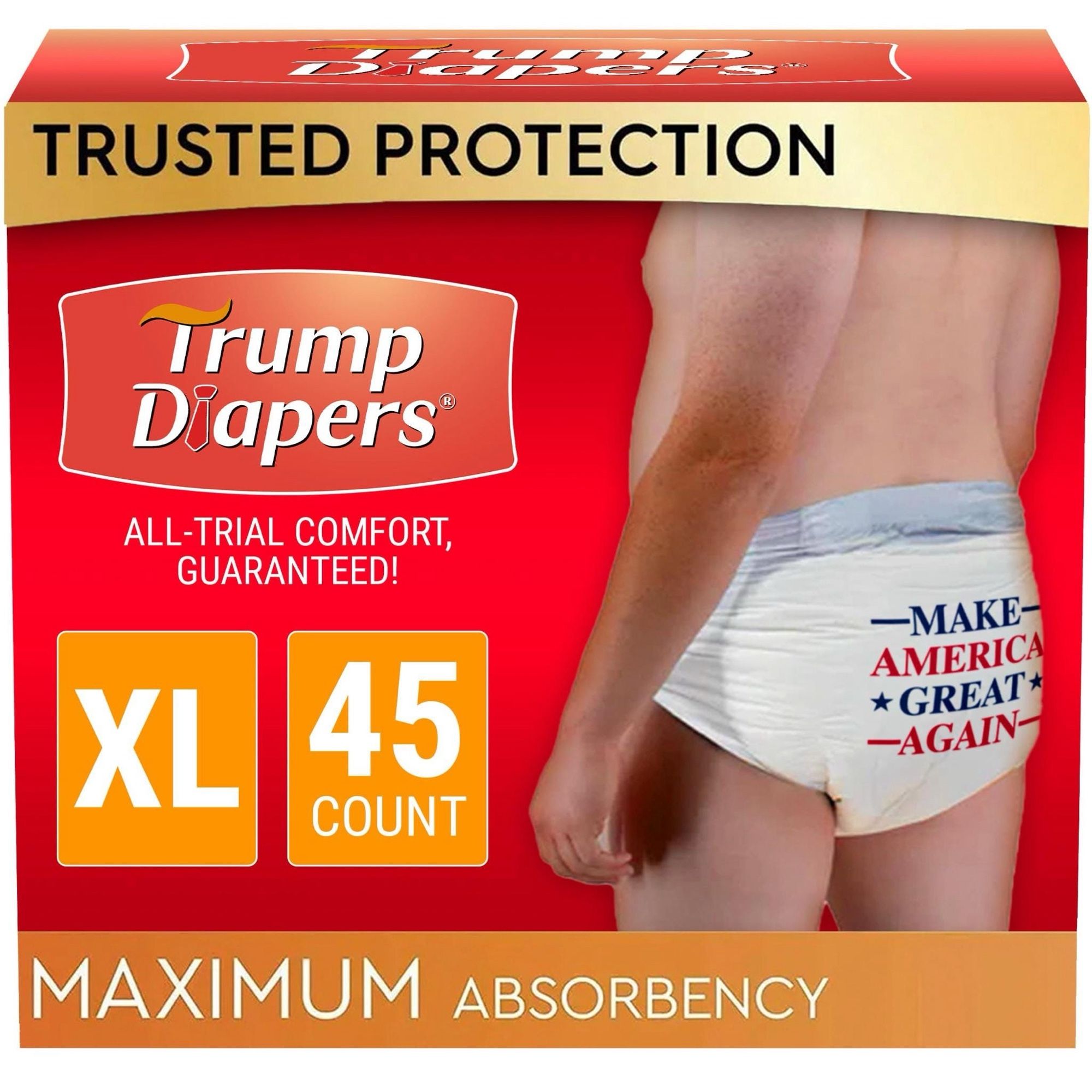 Meme showing Trump Diapers