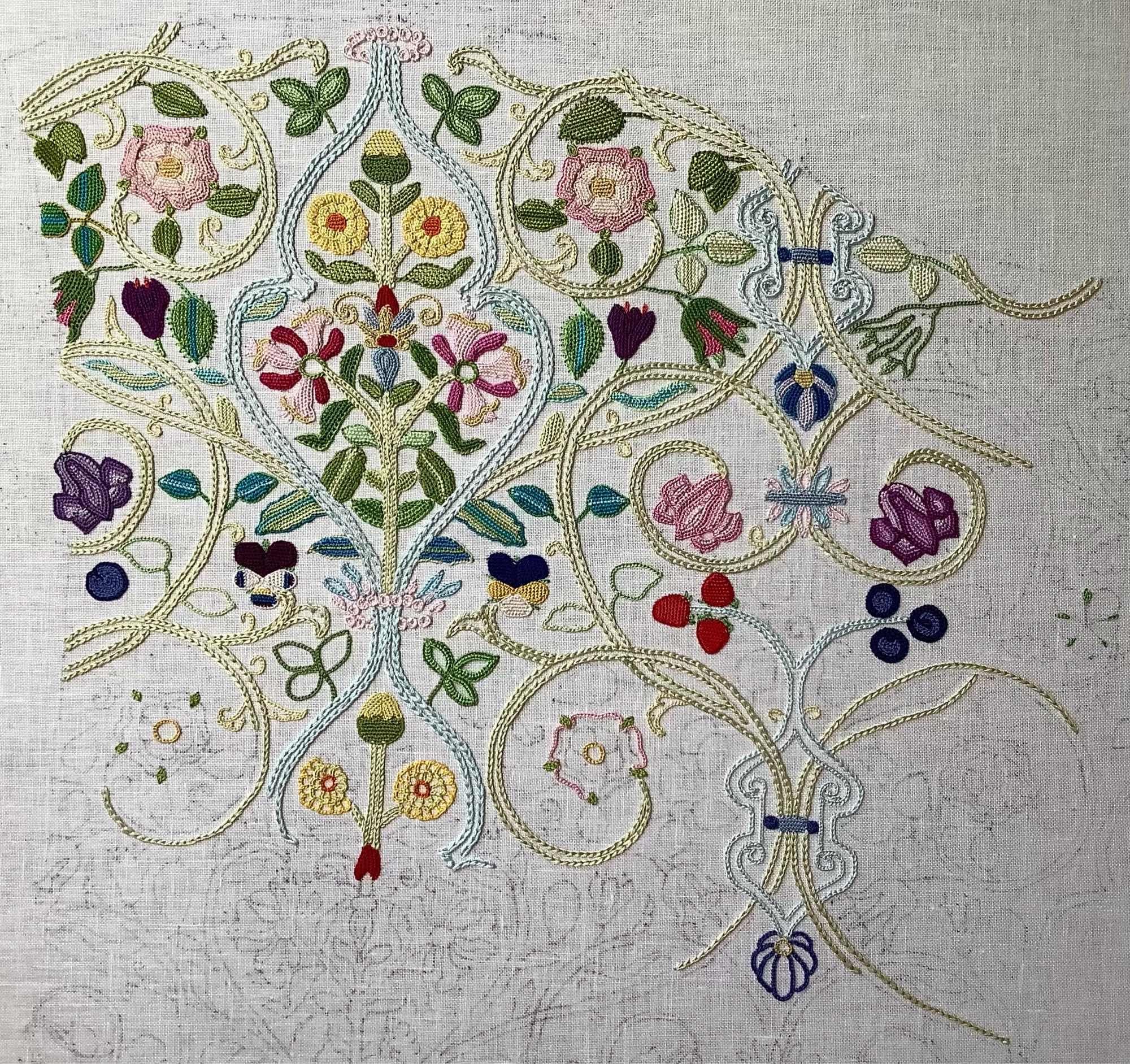 Floral embroidery