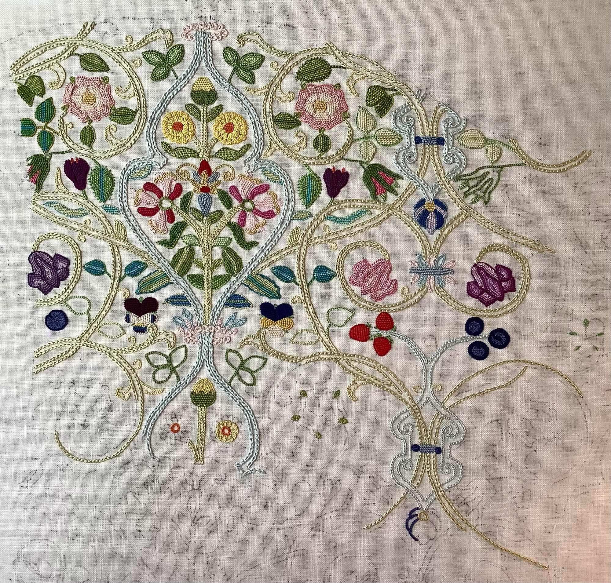 Floral embroidery